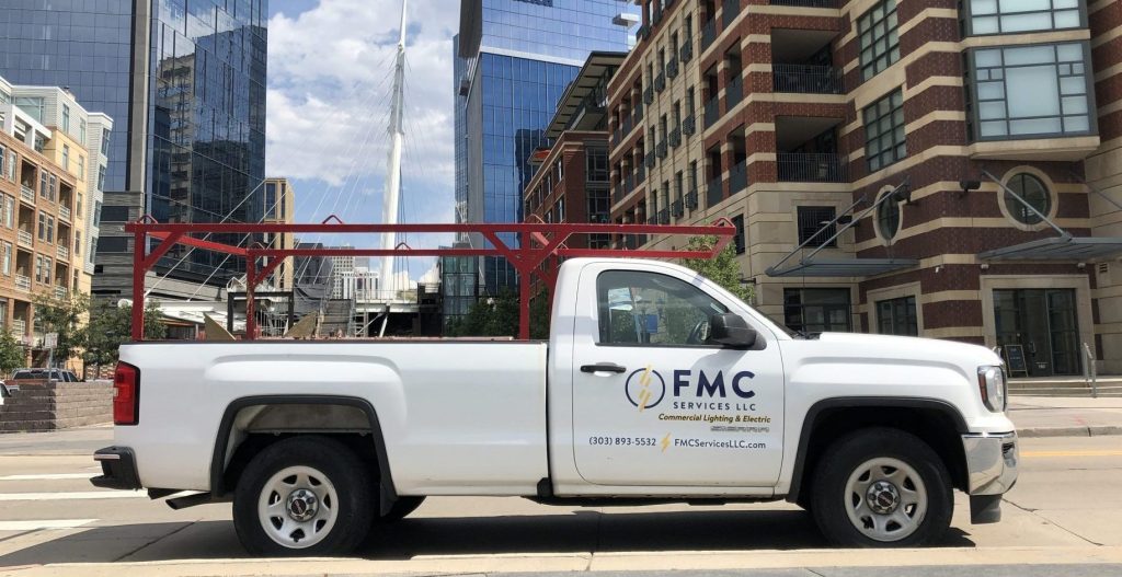 FMC Services Denver Electrician Truck for Lighting Service and Commercial Electric